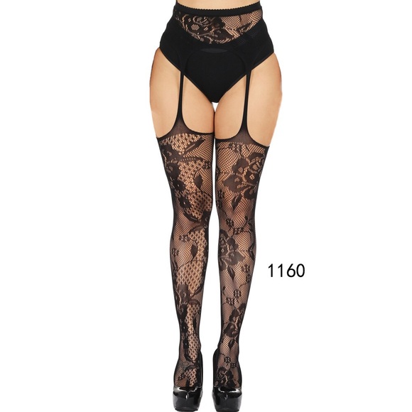 Black fishnet pantyhose - Picture 2 of 11